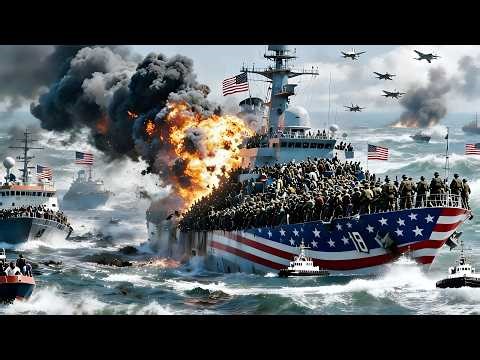 TODAY, MAY 3, 2026! A US aircraft carrier carrying 5,000 mercenaries was sunk by a Yak-141.