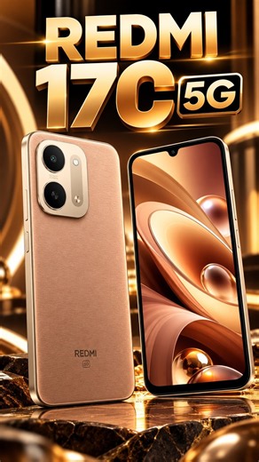 Redmi 17C 5G First Look 🔥 Premium Coffee Brew Design! 😍