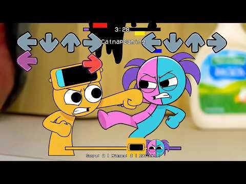 FNF NEW Sprunki All Phases 2 Vs Sprunki 0C Pyramixed 4 Sings Sliced | Incredibox Sprunki FNF Mods