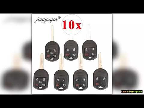 jingyuqin 10pcs FO38HU101 Remote Key Shell For Ford Edge Explorer Ranger Windstar Expedition