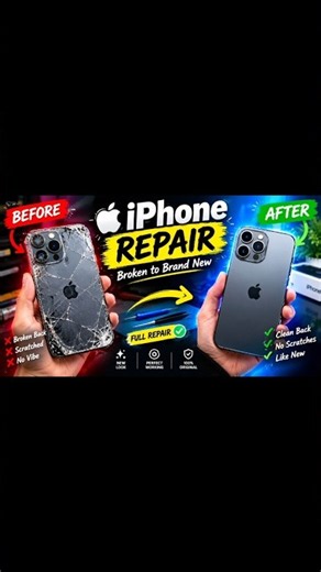 🔥 iPhone Restoration! Broken to Brand New 😍 | Satisfying Repair #aivideo #viralshorts