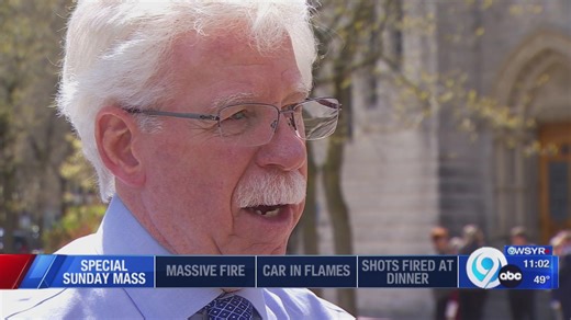 Blue Sunday Mass in Syracuse brings survivors, church leaders together after diocese bankruptcy closure