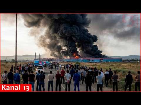 “Everything’s burning, drones are coming”: frightened Russians watch fires after overnight attacks