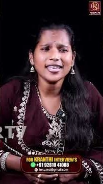 Folk Singer Mamatha Ramesh Exclusive Interview With Anchor Santhosh || Kranthi TV
