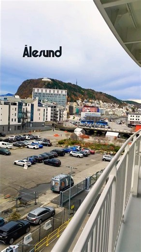 Exploring Ålesund, Norway from Our Cruise Ship 🇳🇴 #Shorts
