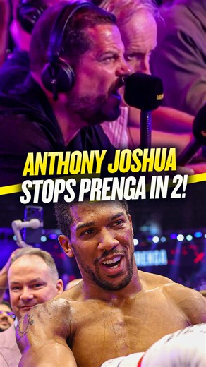 Anthony Joshua second round KO of Kristian Prenga reaction