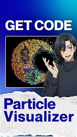 Get Free Particle Visualizer #creativecoding #webdev #tutorial