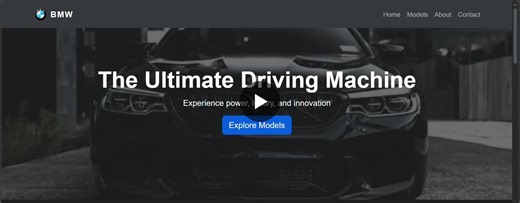 #html #css #bootstrap #frontenddevelopment #webdevelopment #responsivedesign #learningproject #studentdeveloper #bmw #uiux | Aadith Vijay