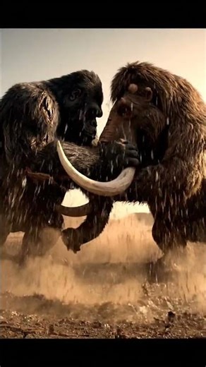 Kong vs. Mutant Mammoth: Two giant creatures vying for the only water source.