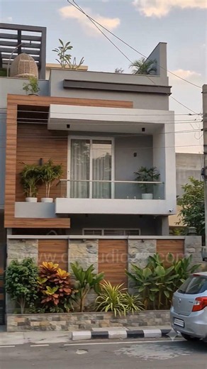 30x45 4BHK DUPLEX Modern House Design💫💯#elevation #exterior #frontfacade #elevation3d #houseplans
