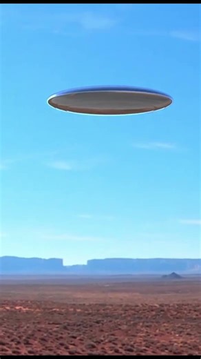 UFO over Nevada Desert