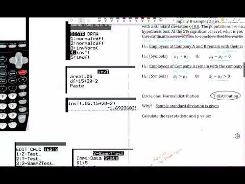 Introduction to Hypothesis Tests Involving Two Means - Module 10