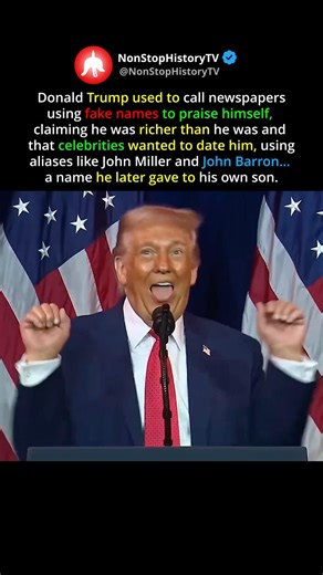 Trump’s Secret Aliases: John Miller & John Barron #shorts