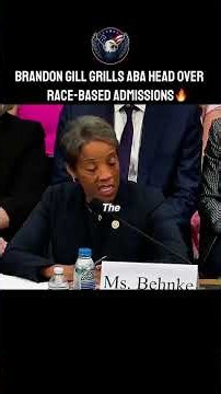 Brandon Gill presses ABA chief on race-conscious admissions