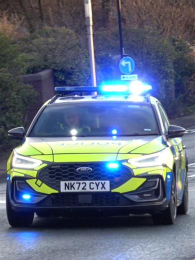 Northumbria Police Ford Focus ST (T41) Engine Roar & Siren