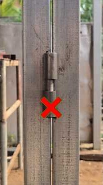 Why do iron doors and gates often go missing? Because your welder didn’t weld the hinges like this!