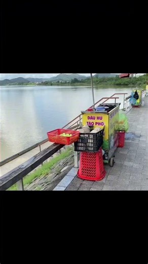 Tofu by the Perfume River. #Reels #Hue #PerfumeRiver #tofu