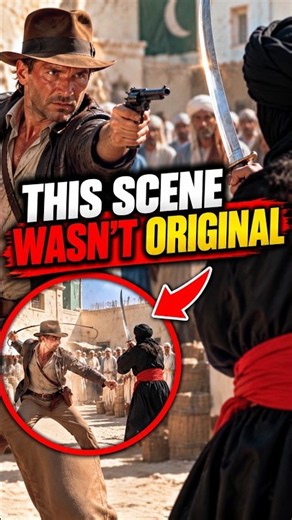 Harrison Ford Changed This Iconic Indiana Jones Scene 😱 #shorts