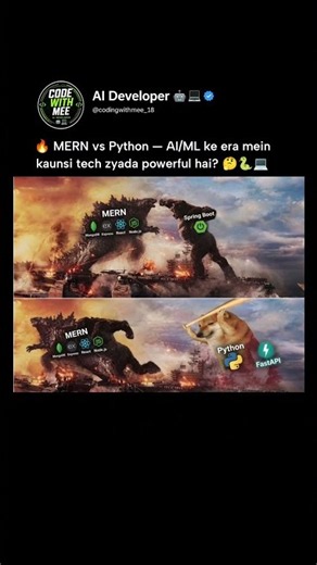 MERN vs Python 🐍 | Which One Should You Learn in 2026? #shorts #memes #meme