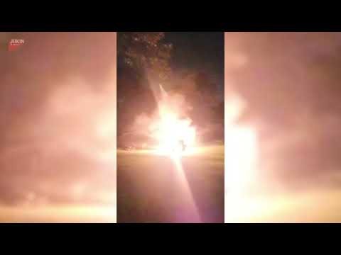 Fireworks Shoot in Random Directions During Birthday Celebration - 1855927