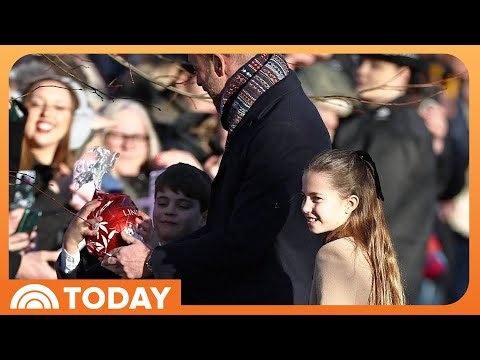 Prince Louis Snatches Giant Chocolate Given to Prince William