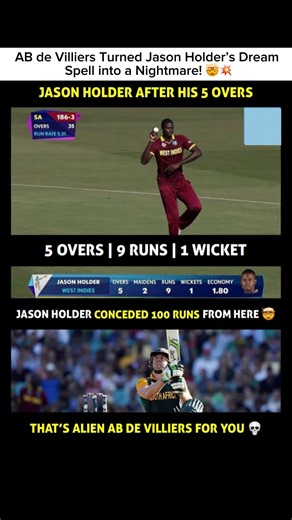 AB de Villiers Turned Jason Holder’s Dream Spell into a Nightmare! 🤯💥
