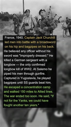 British Officer Charged Nazis With a Sword and Bagpipes | Military History Talks