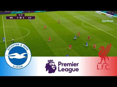 Brighton vs Liverpool - Premier League 2025/26 | Full Match All Goals | PES 21 Gameplay