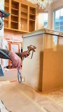 Update your kitchen cabinets 😁 Color: SW Eastlake Gold