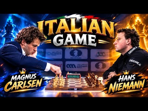Magnus Carlsen VS Hans Niemann | FIDE WORLD RAPID CHAMPIONSHIP 2025