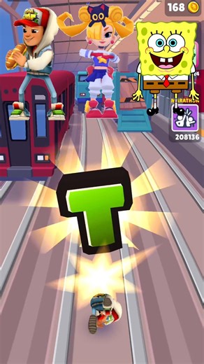 who is Best🤔 Jake 🆚 SpongeBob 🆚 Tsukichan in Subway surfers characters #subwaysurfers #vs #shorts