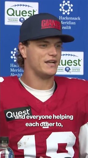 J.J. McCarthy is happy to be a Giant #shorts