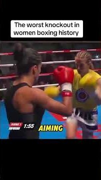 THE WORST KNOCKOUT IN WOMEN'S BOXING HISTORY 🥊😳