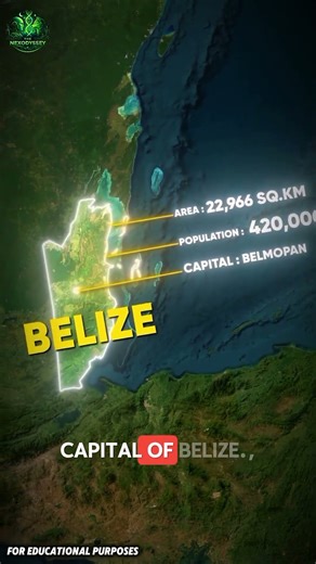 Belize — Where Jungles Meet the Caribbean Sea. #documentary #usashorts #world #map #belize #fyp