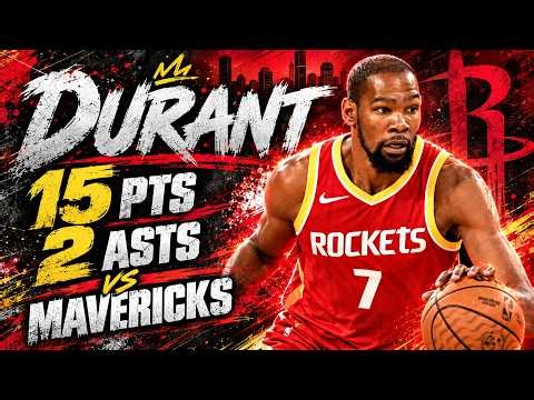 Kevin Durant 15 pts 2 asts vs Mavericks 2026 Preseason