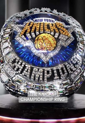 Take a closer look at the Knicks' championship ring! 👀💍 #NBA #newyorkknicks #Basketball