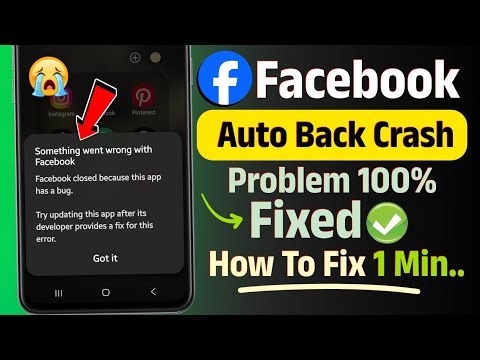 Fix Something went wrong with facebook problem | facebook closed because this app has a bug problem