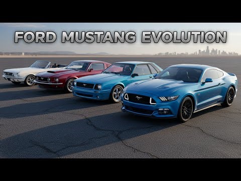 How the Ford Mustang Evolved Over 60 Years #mustang #carevolution