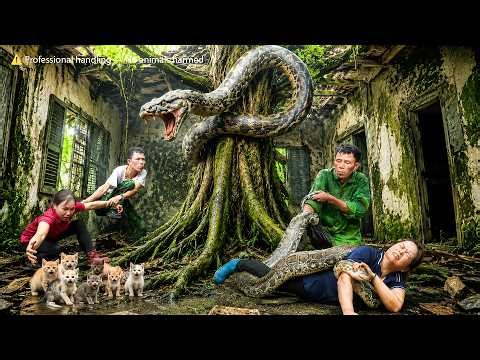 72 Hours Facing Death: Brave Girl Rescues Kittens from a Giant Python Deep in the Forest! 🐱🔥
