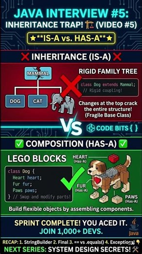 Java Interview #5: The Inheritance Trap! 🏗️ #cryptocurrency #crypto #correctcoding #job #javaee