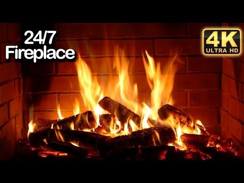 Fireplace 4K with Instrumental Christmas Music 🔥 Yule Log 🎄 Fireplace Christmas Music 🎅🏻 Merry Xmas