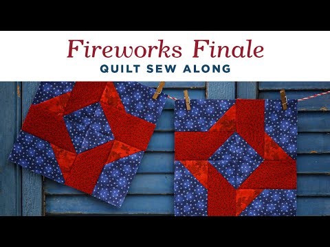 How To Create Movement In a Quilt With Our Square Knot Block Pattern | Fireworks Finale Month 4