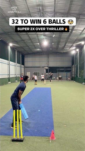 Epic Run Chase of 32 in Super 2X Over 🤯 Cricket Batsman Hitting Class Six 🔥 #cricket #shorts #ipl