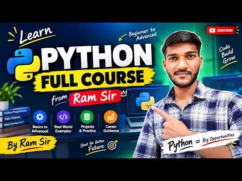 Python Full Course in Hindi | Beginner to Advanced | Learn Python from Scratch 🚀 | Ram Sir