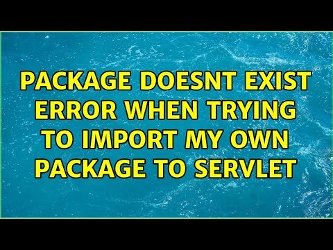 Package doesnt exist error when trying to import my own package to servlet