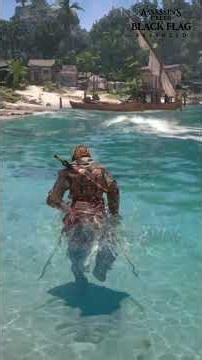AC Black Flag Resynced vs AC Shadows - Water Details Comparison #acblackflag