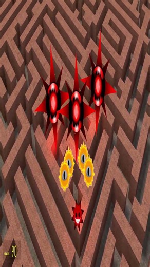 Sprunki Mr Sun Piramixed in labyrinth Nextbot Gmod