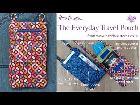 Everyday Travel Pouch Full Tutorial Video