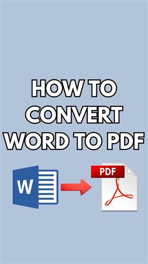 How to convert Word to PDF