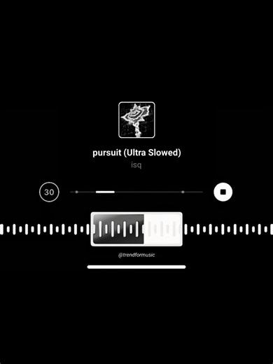 Pursuit (Ultra Slowed) - song promo & vibes